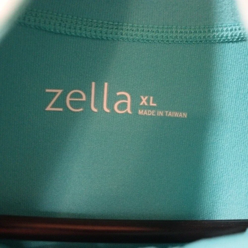 Zella Aqua Blue Athletic Full Zip Track Jacket XL